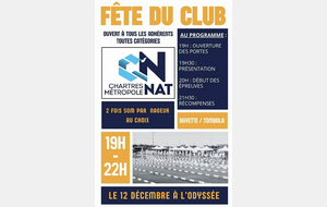 Fête du club pour tous les adhérents : nages, tombola, buvette